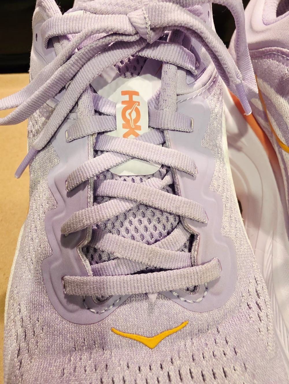 ​HOKA Bondi 9 Women’s Size 11B Lavender / Orange - Worn Twice! - Picture 5 of 7
